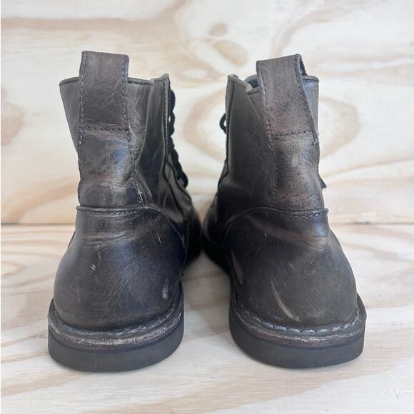 John Varvatos -Barrett Distressed -Combat Boots -Brown -Men's - 10.5M -F1911P3B - Picture 6 of 9